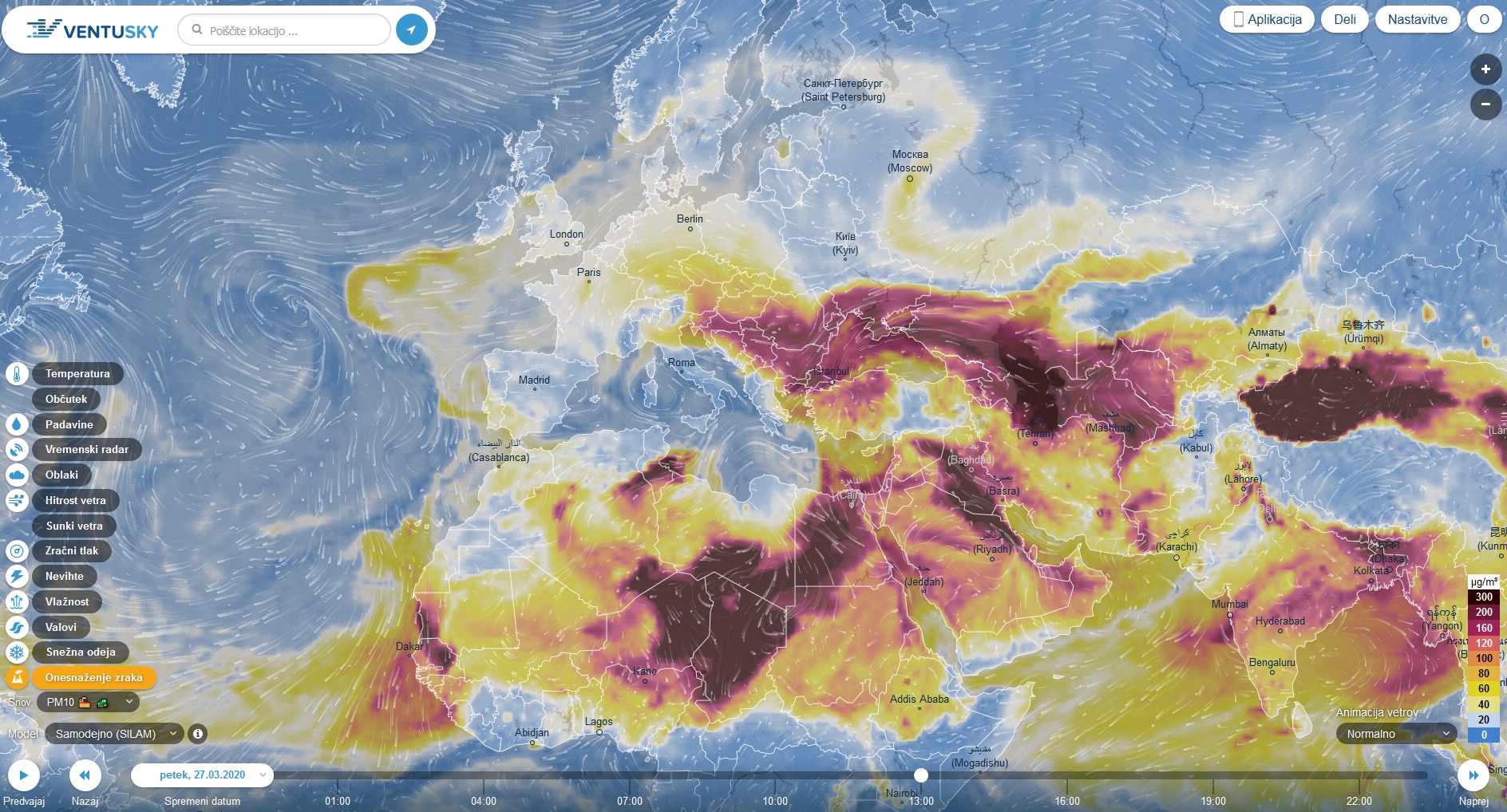 Dust outbreak in Slovenia